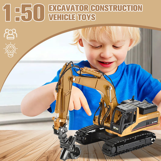 🚜1:50 Kotrógép Építőipari Jármű Játékok