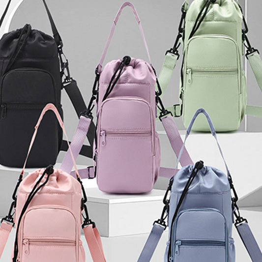 Waterfles draagtas met telefoonvakjes