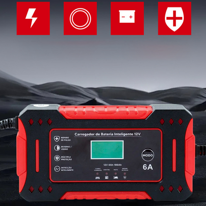 Akkumulátortöltő intelligens autóhoz és hordozható