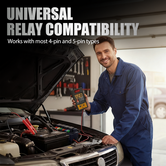 🔌 Autó relé feszültségmérő LED jelzőfénnyel⚡