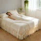🛌Romantikus fodros csipke ágytakaró 3 részes szett