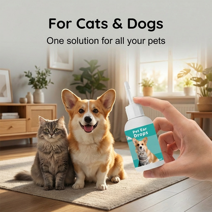 😺🐶 Kíméletes fülmosószer háziállatok számára – eltávolítja a szennyeződéseket