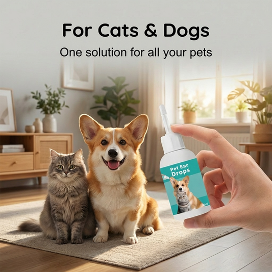 😺🐶 Kíméletes fülmosószer háziállatok számára – eltávolítja a szennyeződéseket