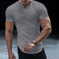Alkalmi, egyszínű sportos póló férfiaknak