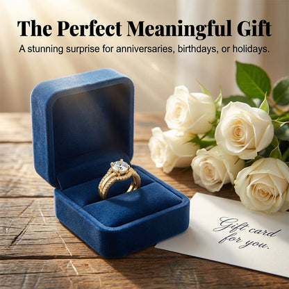 🔥💍 Kifinomult arany árnyalatú, cirkóniával díszített, nyitott gyűrű | Állítható, tökéletesen kombinálható gyűrű Nőknek 🎁💕