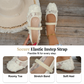 👡 MOST 50% KEDVEZMÉNY! 🌸 Női csipkés, lélegző, négyzetes orrú balettcipő