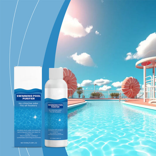💧 Úszómedence-tisztító folyadék – kristálytiszta víz, gond nélkül! ✨ Búcsút inthetsz a zöld víznek és az erős vegyszereknek – minden alkalommal tiszta, friss fürdőzés vár rád. 🏊‍♂️💙