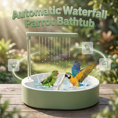 🦜 Elektromos madárfürdető zuhanyfejjel és ülőrúddal