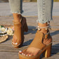 👠👣 Bokapántos, vastag sarkú platform szandál 💖