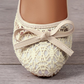 👡 Női elegáns csipkés balettcipő masnival | Puha, lélegző, kerek orrú – Utánvéttel ✨