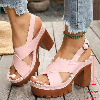 👡Női keresztpántos platform szandál✨