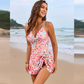 👙🎀 Női, szoknyás fazonú egyrészes fürdőruha – elöl megkötős kivitelben 🌊