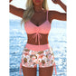 🌈Női bikini szett zsinórral és mintával (rövidnadrággal)⛱️