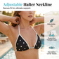 Polka dots mintás, hátsó nyaknál megkötős bikini szett 👙