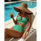 👙Nyaralási mód: BE🌴Női, magas derekú, U-kivágású bikini szett