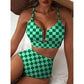👙Nyaralási mód: BE🌴Női, magas derekú, U-kivágású bikini szett