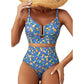👙Nyaralási mód: BE🌴Női, magas derekú, U-kivágású bikini szett