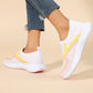 Női légáteresztő kötött slip-on tornacipő