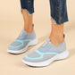 Női légáteresztő kötött slip-on tornacipő