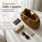 👜 Kézzel szőtt szalmás női kézitáska – Természetes szalma, felső fogantyú, nyári alapdarab – Utánvéttel ✨