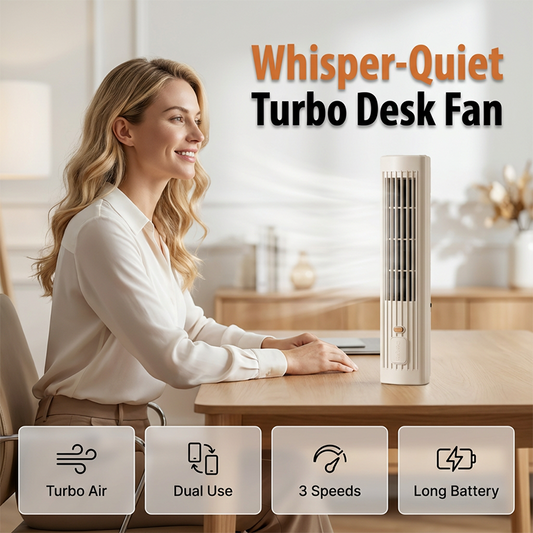 💨🔋 Újratölthető légkeringető ventilátor –✨ Álló és fekvő módban is használható, vezeték nélküli szabadság bármelyik szobában 🏠