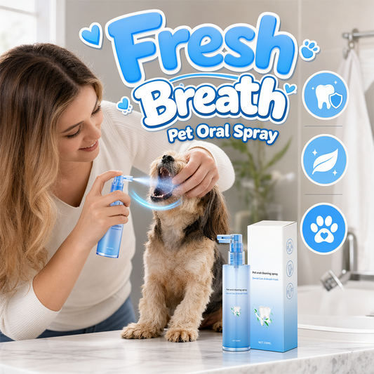🐶🐱 Szájápoló spray kutyáknak és macskáknak – Egyszerű, mindennapi ápolás a friss leheletért