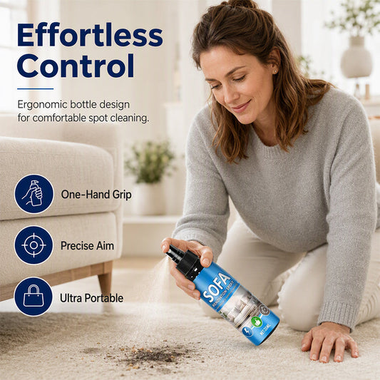 Öblítés nélküli textiltisztító spray – Csak permetezd rá és töröld le – víz és öblítés nélkül.  🧼💨