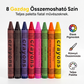 Nem toxikus zsírkrétakészlet gyerekeknek