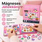 Mágneses csendes könyv gyerekeknek, összehajtható puzzle jelenet, korai fejlesztő játék fiúknak és lányoknak