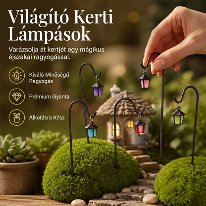 🏠Világító retro stílusú lámpás kerti növénykaró🏮