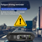 🛣️ GPS head-up kijelző – Sebességriasztások és fáradtságjelző