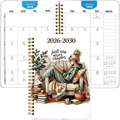 📚 5 éves tervező 2026–2030-ra | Hosszú távú havi tervező és napló a munkahelyi, iskolai és mindennapi célok megtervezéséhez