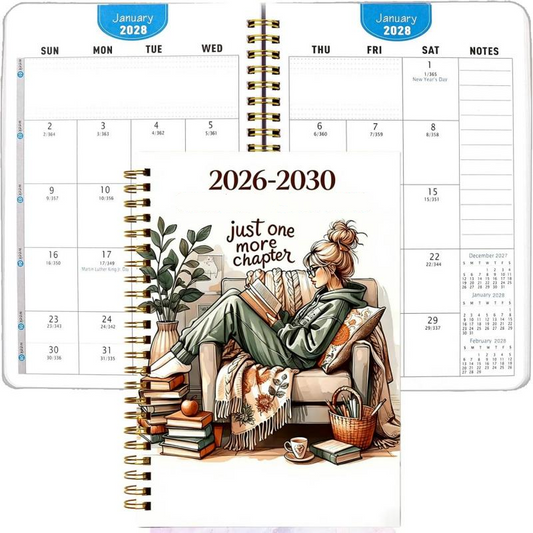 📚 5 éves tervező 2026–2030-ra | Hosszú távú havi tervező és napló a munkahelyi, iskolai és mindennapi célok megtervezéséhez