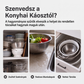 🥬 3 darabos összecsukható szűrőszett (lecsapoló talppal) – élelmiszer-biztonsági minőségű szilikon
