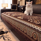 🛋️ Vintage stílusú, virágmintás kanapéhuzat 🌸 – puha, kényelmes és elegáns