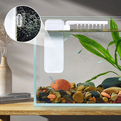 🐠 Mini akváriumszűrő vízáramlással és levegőztetéssel – többfunkciós, akasztós akváriumszűrő
