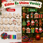 🎄 DIY karácsonyi fadíszítő készlet – Tollakkal és csengőkkel, kreatív ünnepi dekoráció ✨