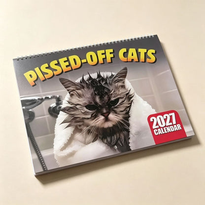 😼📅 2027-es vicces mérges macska fali naptár: Minden nap egy új hiszti – búcsú az unalmas hétköznapoktól! 🎁🐾