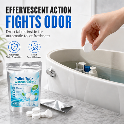 🚽✨50% kedvezmény! 20 darabos WC-tartály-illatosító tabletta🧼✅