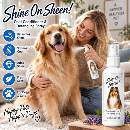 🐶 Kisállat-kabát szálkibontó és ápoló spray – Könnyen kibontja a szőrcsomókat, kíméli kedvence szőrét✨