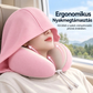 😴✈️Kapucnis utazó nyakpárna, tárolózsákkal