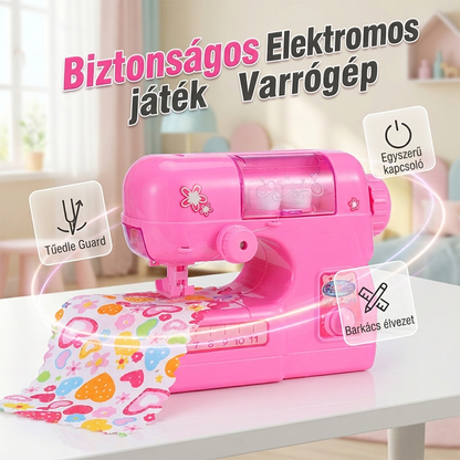 🧵Kreatív, mini elektromos varrógép játék