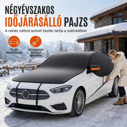 ❄️ Univerzális vastagított Oxford szövetű autós szélvédő hótakaró – Téli védelem, tartós anyag ✨