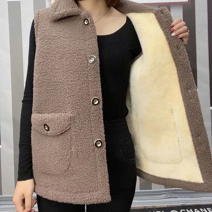 🔥【Hot Sale】Women's Winter Plush Warm Vest