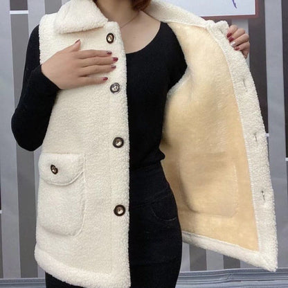 🔥【Hot Sale】Women's Winter Plush Warm Vest