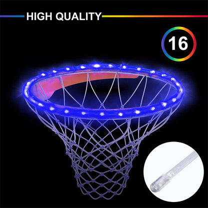 🔥Зимна продажба 40% разстояние🏀LED светлина баскетболен обръч