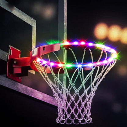 🔥Зимна продажба 40% разстояние🏀LED светлина баскетболен обръч