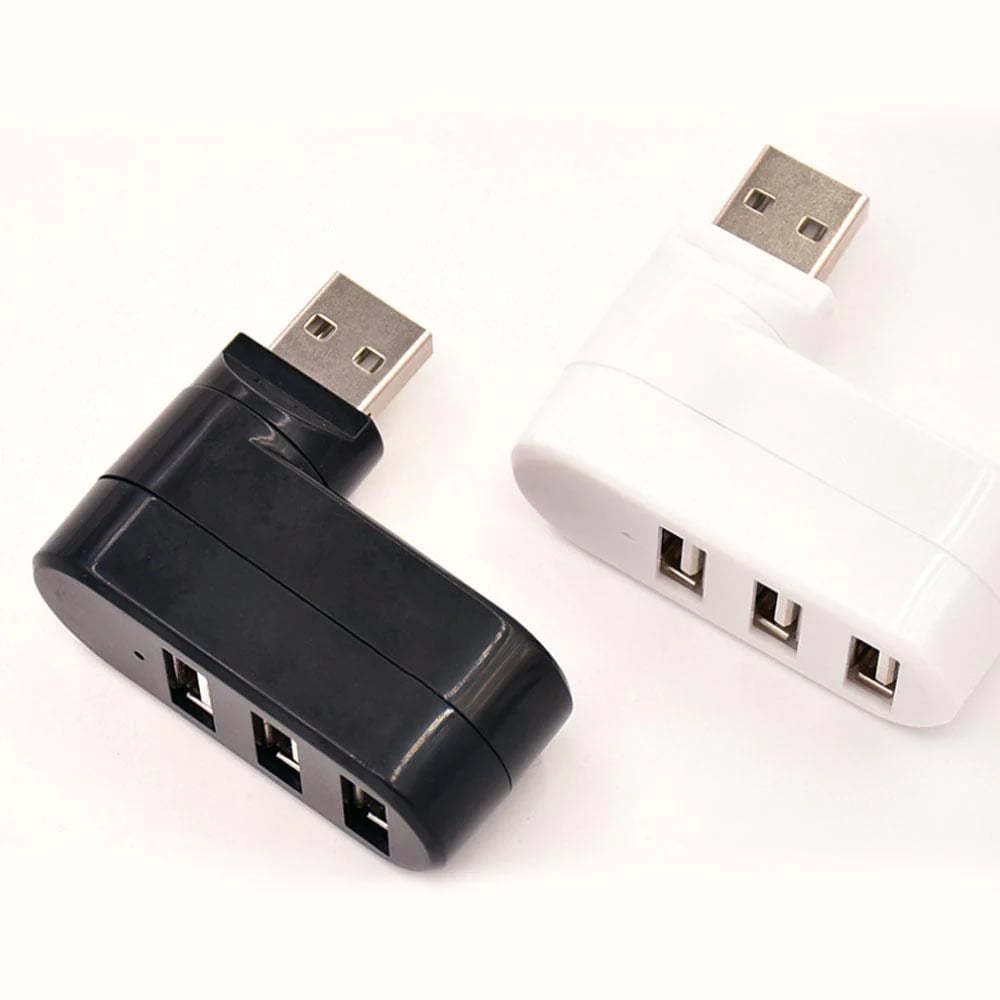 ✨USB докинг станция💻Многофункционален мини въртящ се 3-портов USB конектор